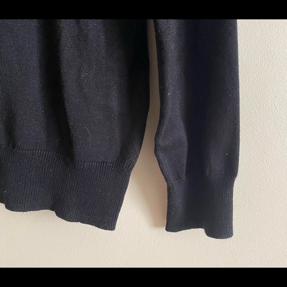 Black knit sweater with beaded front - Picture 2 of 5